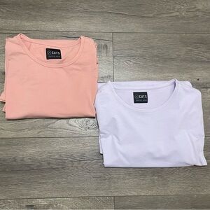 2 Cuts Clothing Long Sleeve Tee T-Shirt Crew Neck Curve Hem Pyca Pro Sz XL NEW